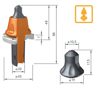 BETEK Asfalt Kazıcı Uç
